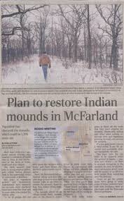 Plan to restore Indian mounds in McFarland article